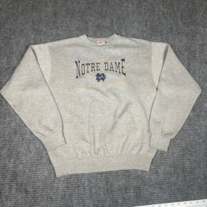 Vintage Nutmeg Notre Dame Fighting Irish Crewneck Sweatshirt XL Gray Made in USA